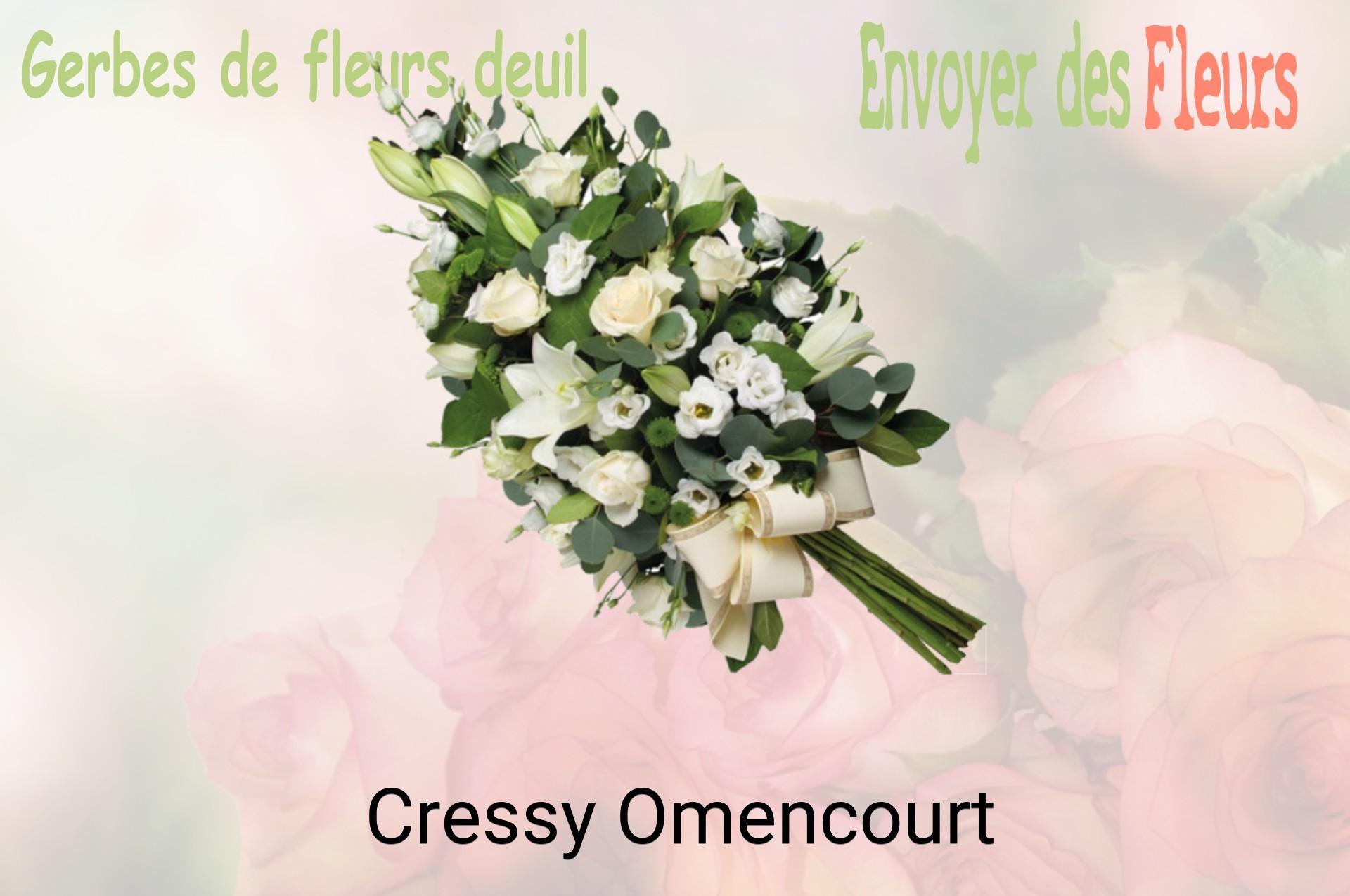 Gerbe de fleurs de deuil livrée à Cressy-Omencourt